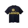 T-shirt Tape Type com corte médio «Black Faded» 739784TOVA91055
