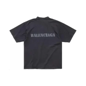 T-shirt tipo estêncil «Preto» 764235TQVA31750 T-shirt tipo estêncil «Preto» 764235TQVA31750