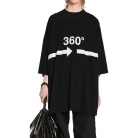 T-shirt Tubular 360 Oversized «Preto» 720501TNVD51070