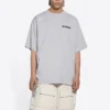 T-shirt Turn Slit «Cinza Preto» 675016TLVB31167
