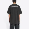 T-shirt Turn Slit «Washed Black» 675016TLVB39034