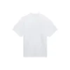 T-shirt unissexo branca de manga curta, corte largo, tecido retro de trama simples, coleção SS21 657059TKV949000