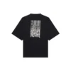 T-shirt unissexo FW21 com estampado e gola redonda Preto 661715TKVE51070