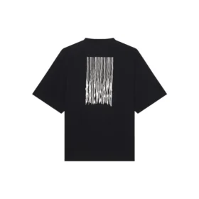 T-shirt unissexo FW21 com estampado e gola redonda Preto 661715TKVE51070