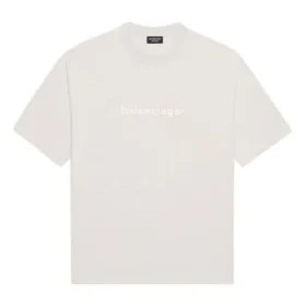 T-shirt unissexo SS21 com logótipo impresso, cinzenta 612966TIV542970