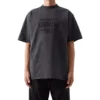 T-shirt Vintage de corte largo “Preto Desbotado” 641675TMVH81055