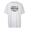 T-shirt Vintage Property, corte largo, «Branco/Preto» 641675TMVH89012
