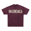 Tape Type T-shirt «Vermelho escuro» 739784TOVA94029