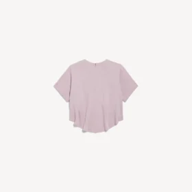 Top curto com cauda para mulher em rosa empoeirado