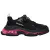 Triple S «Sola Transparente – Preto Rosa Neon» 544351W2FR11053