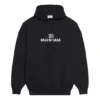 Unissexo FW21 Moletom com logótipo estampado, manga comprida e capuz, preto 600583TKVI81070
