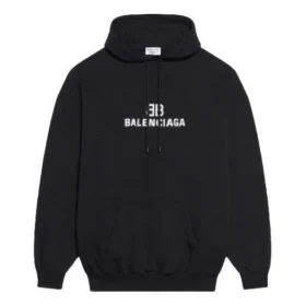 Unissexo FW21 Moletom com logótipo estampado, manga comprida e capuz, preto 600583TKVI81070