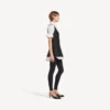 Vestido-camisa híbrido para mulher em preto