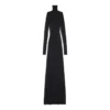 Vestido liso sem costuras «Preto» 788288T52131000