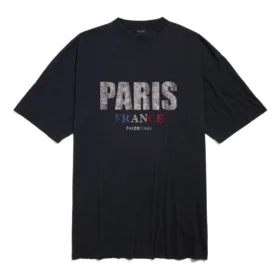 Vestido T-shirt Paris Strass «Preto» 777750TRVL71000