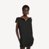 Vestido vareuse para mulher em preto