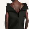 Vestido vareuse para mulher em preto